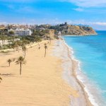 Playa El Paraiso, Plage de Villajoyosa, Alicante, Espangne, Costa Blanca