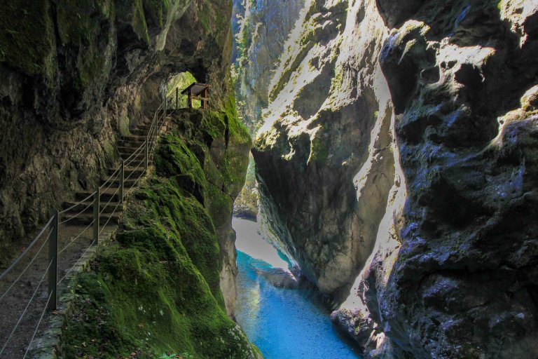 Tolmin Klamm, Slowenien , Soca Tal