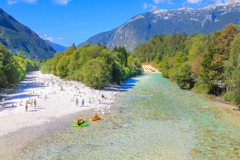 Bovec, Slowenien, Rafting, Kajak, Soca