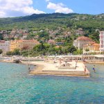 Plage de Slatina, Opatija, Croatie