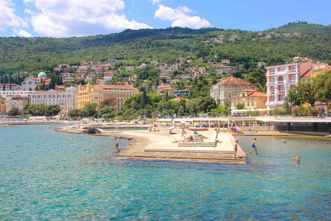 Strand Slatina - Opatija @Jürgen Reichenpfader