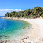 Plage de la Plaza Histria, Pula, Croatie