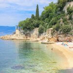 Plage de Glavanovo, Rijeka, Croatie