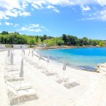 Beach Lanterna Camping Porec, White Sandy Beach, Istria, Croatia