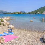 Strand in Mali Ston, Kroatien