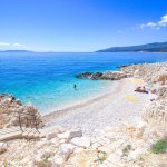 Girandella Strand, Rabac, Istrien, Kroatien