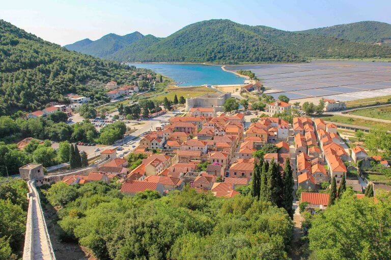 Ston, Kroatien, Mauer, Halbinsel Peljesac