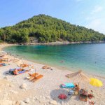 Beach Pupnatska Luka, Korcula Island, Croatia