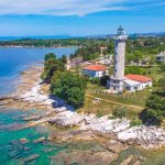 Leuchtturm Savudrija, Umag, Istrien, Kroatien