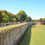 Les murs de Lucques, Italie, Toscane