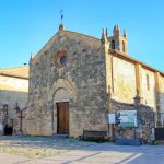 Church Santa Maria Assunta, Monteriggioni, Italy, Tuscany