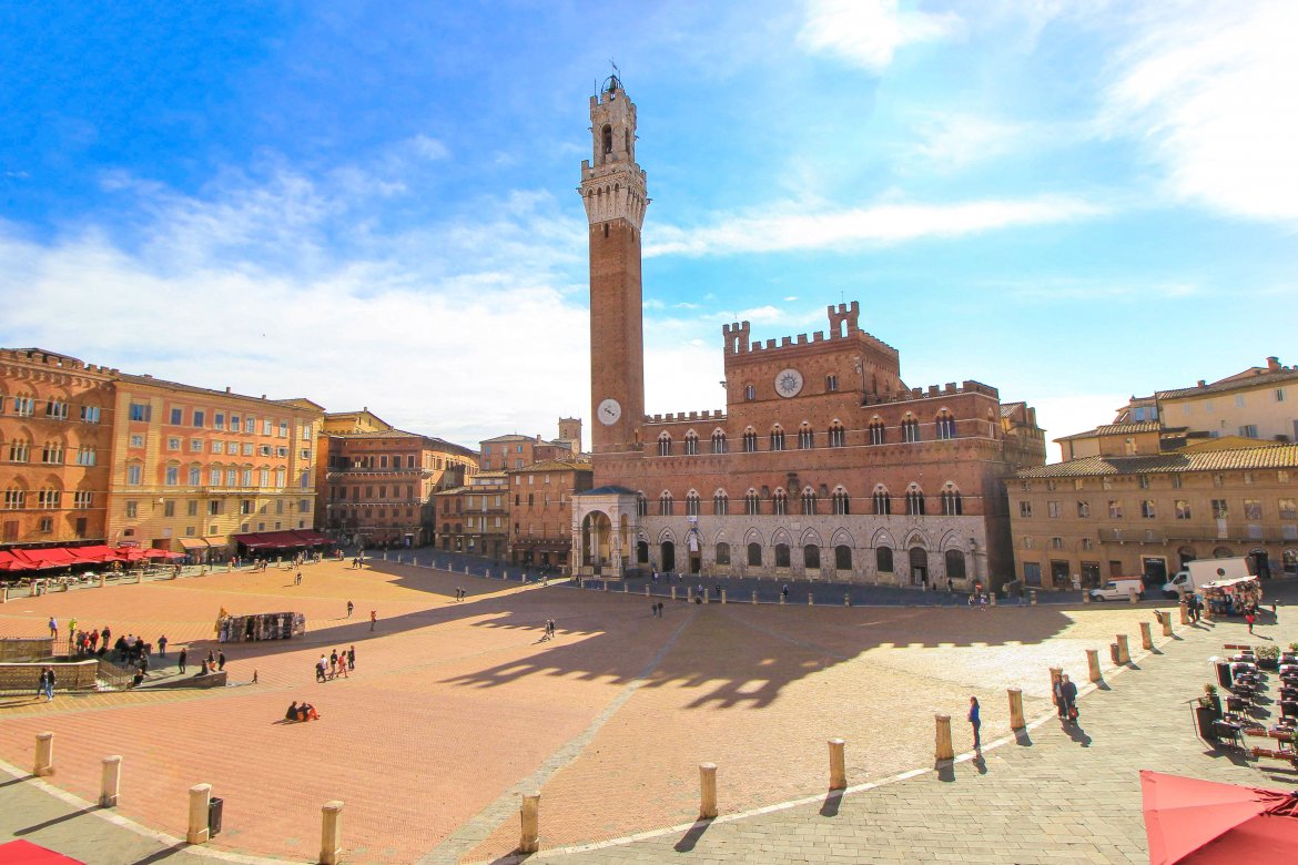 Piazza del Campo in the heart of Siena.