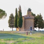 Cappella Madonna di Vitaleta, Val d'Orcia, Toscane