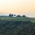 Cappella Madonna di Vitaleta, Val d'Orcia, Toscane