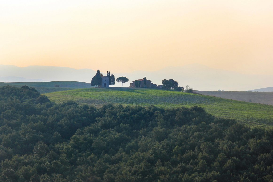 Val d'Orcia - Toscane - Cappella Madonna di Vitaleta