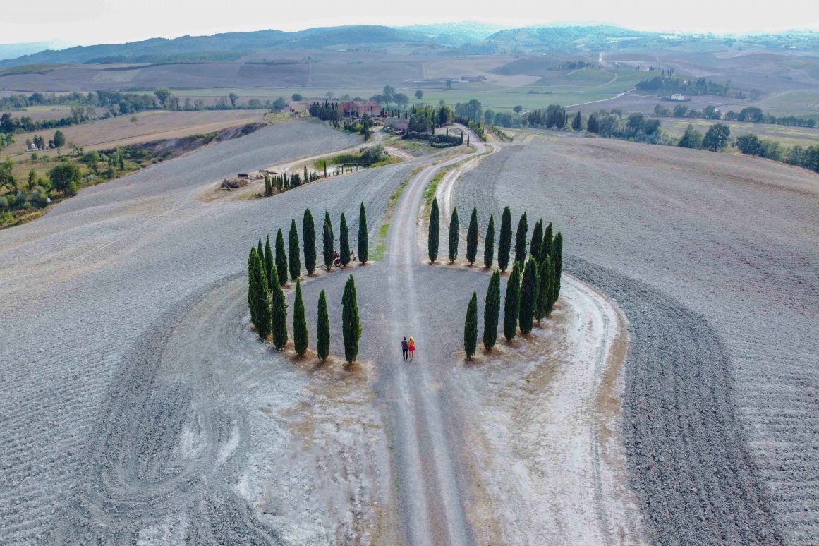 Val d'Orcia - Cyprès de San Quirico d'Orcia ©Jürgen Reichenpfader