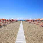 Viareggio, Strand, Italien, Toskana