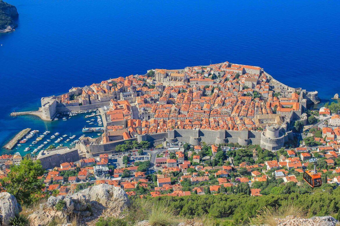 Berg Srđ & Seilbahn, Dubrovnik, Kroatie