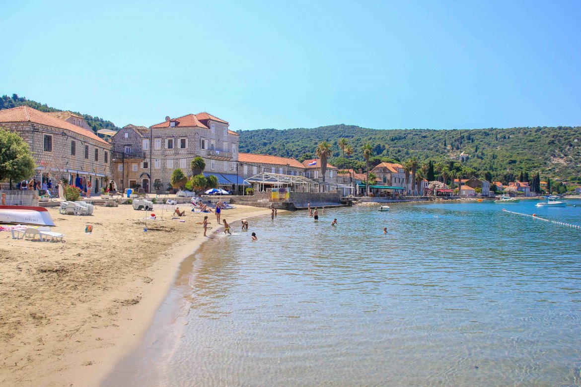 Beach Lopud Island, Croatia
