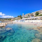Strand Girandella, Rabac, Istrien, Kroatien