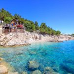 Girandella Strand, Rabac, Istrien, Kroatien
