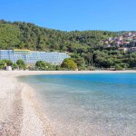Strand Maslinica, Rabac, Istrien, Kroatien