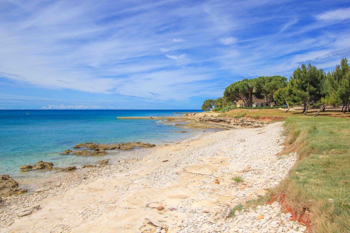 Beach Pineta, Novigrad, Istria, Croatia