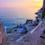 Rovinj Beach Bar, Istria, Croatia