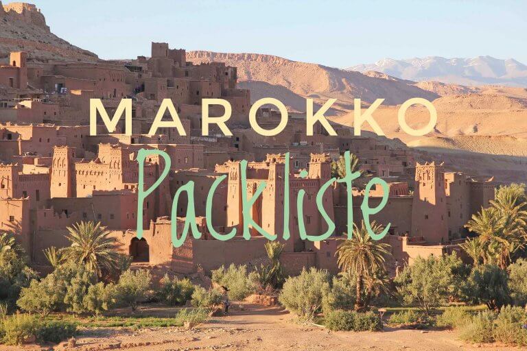 Packliste Marokko