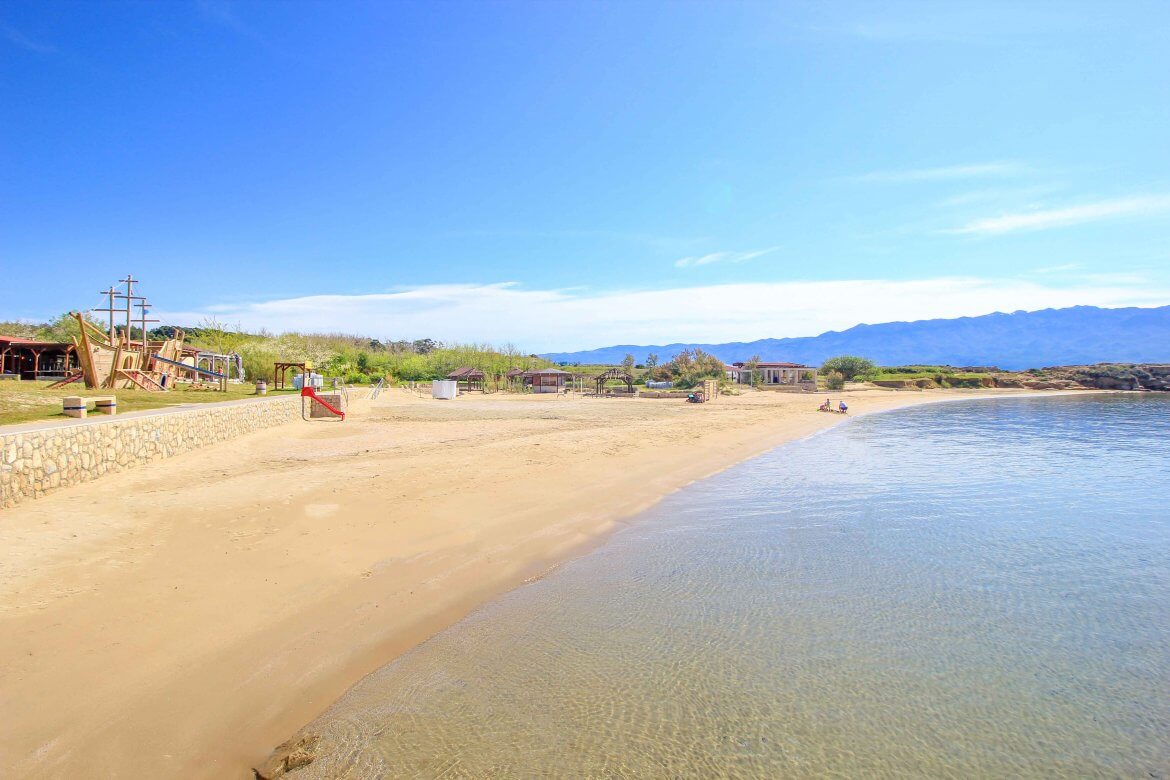 Strand Livačina, Lopar, Insel Rab, Kroatien