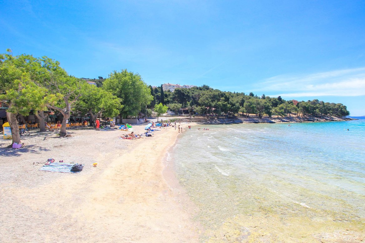 Sandy Beach Slanica, Murter Island, Croatia