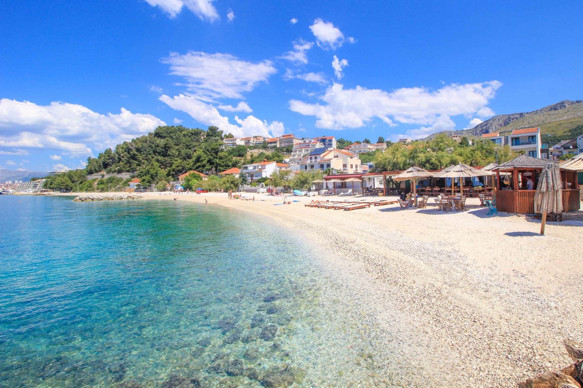 Strand Grljevac, Podstrana, Kroatien