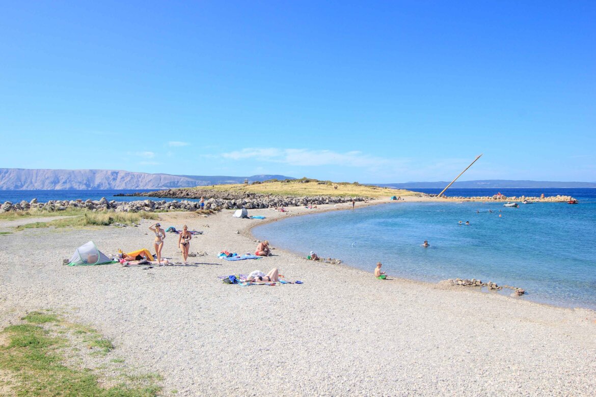 Beach Klenovica, Kroatien