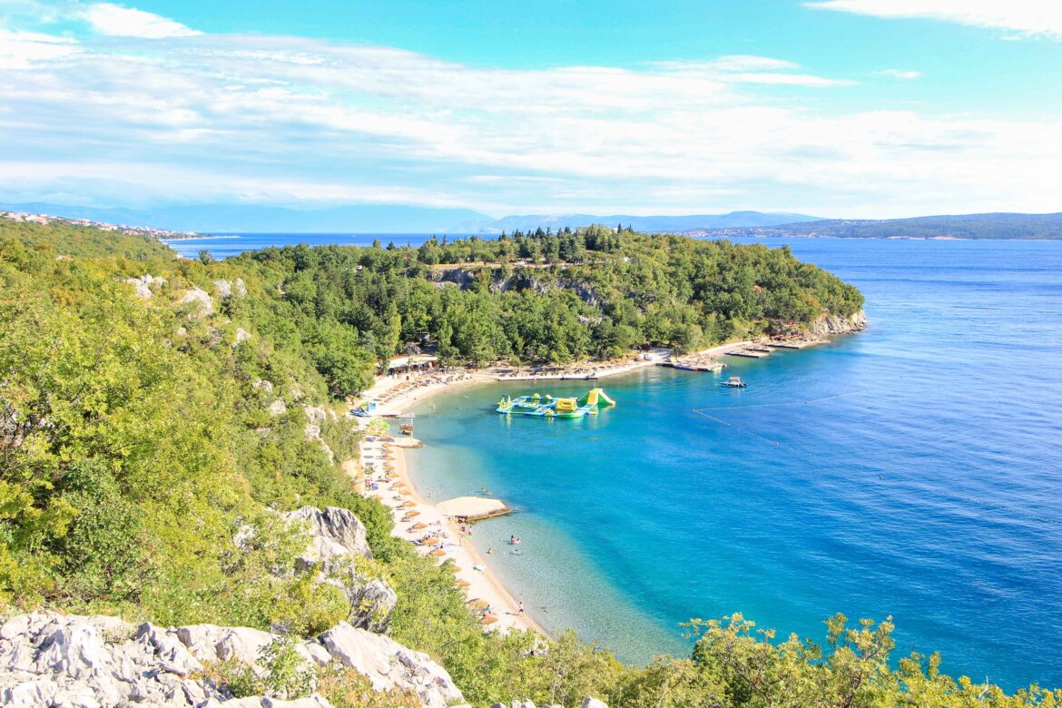 Strand Kacjak, Dramalj, Crikvenica Riviera, Kroatien