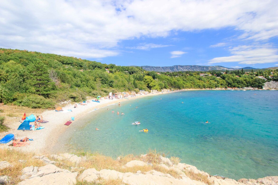 Strand Havisce, Jadranovo, Crikvenica, Kroatien