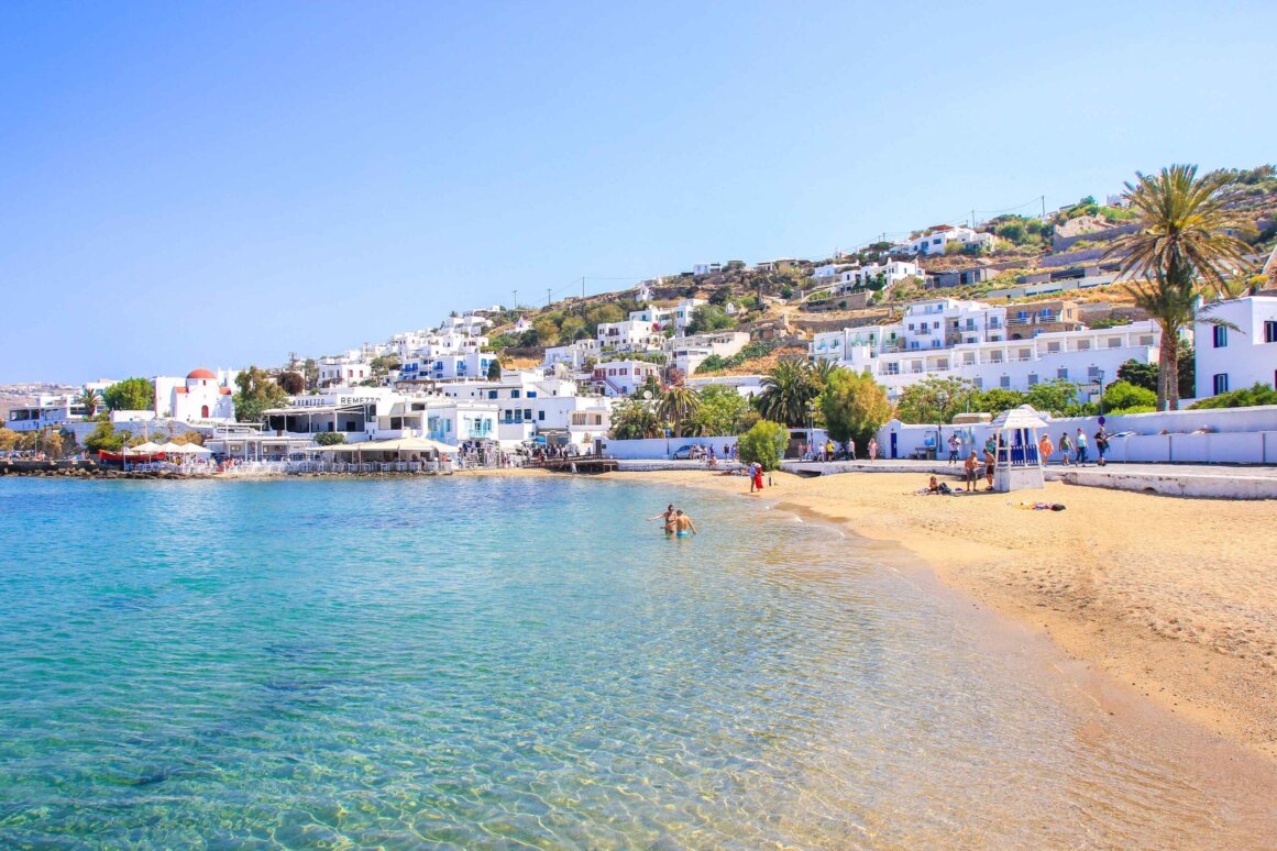Plage de la ville de Mykonos - Mykonos ©Jürgen Reichenpfader