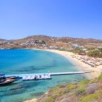 Plage de Kalo Livadi, Mykonos, Grèce