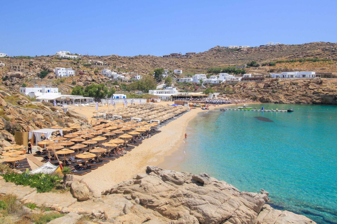 Super Paradise Beach, Mykonos, Grèce