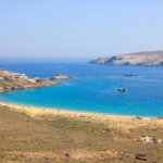 Plage d'Agios Sostis, Mykonos, Grèce