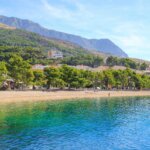 Plage de Tucepi, Makarska, Croatie