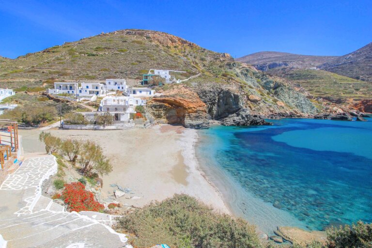 Strand Agali, Folegandros, Griechenland