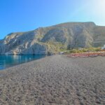 Kamari Beach, Santorin, Grèce