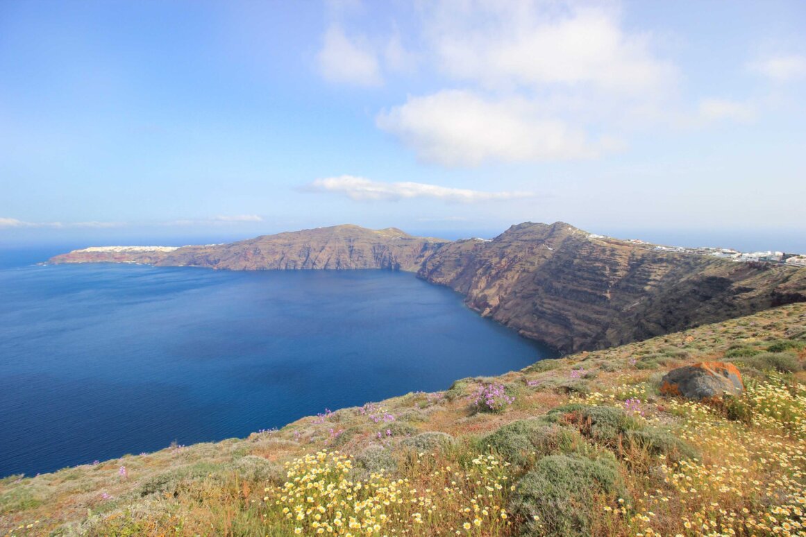 Sentier de randonnée de Fira à Oia - Santorin ©Jürgen Reichenpfader