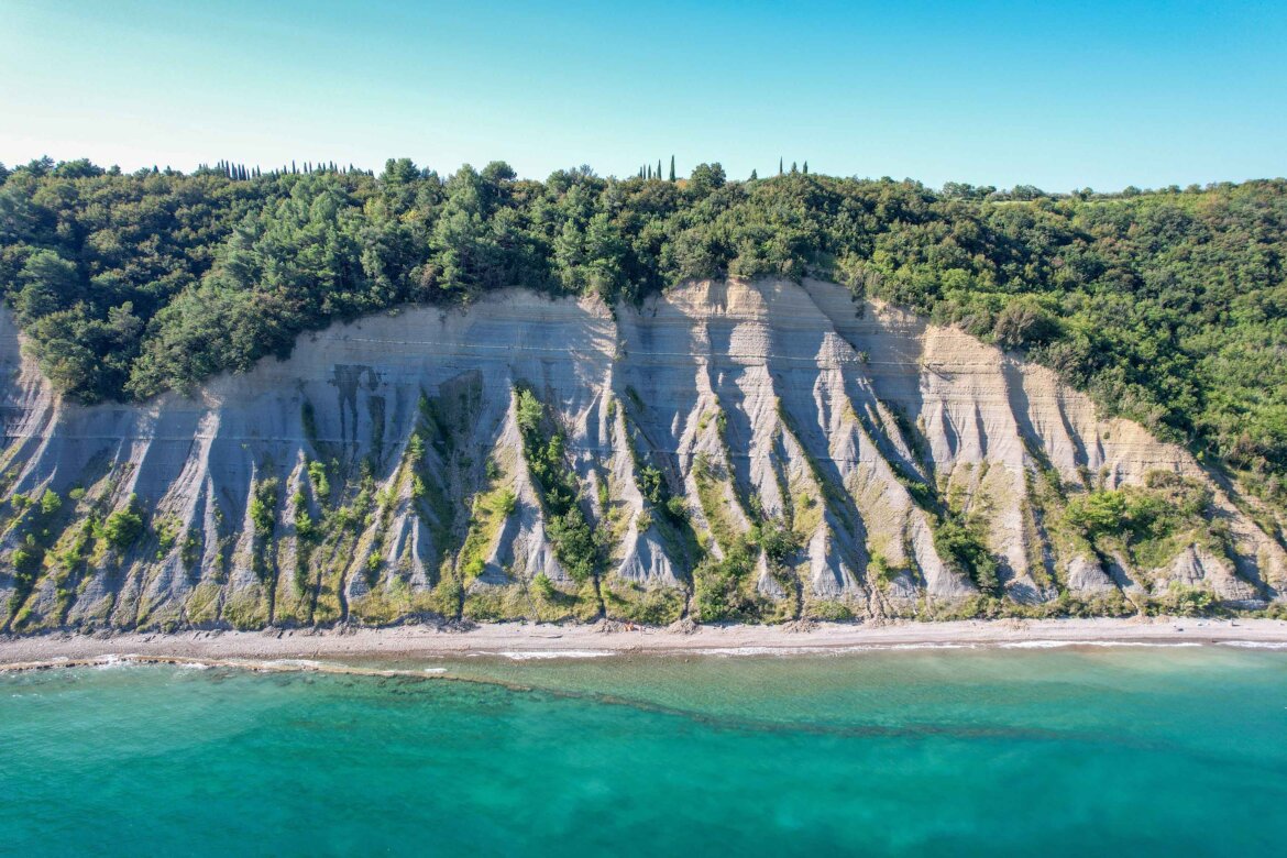 Strand Bele Skale, Izola, Slowenien