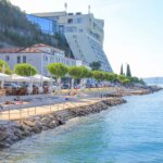 Strand Fornače, Piran, Slowenien