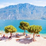 Plage Cola, Limone sul Garda, Lac de Garde, Italie