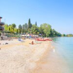 Plage du Lido Cappuccini, Peschiera del Garda, Lac de Garde, Italie