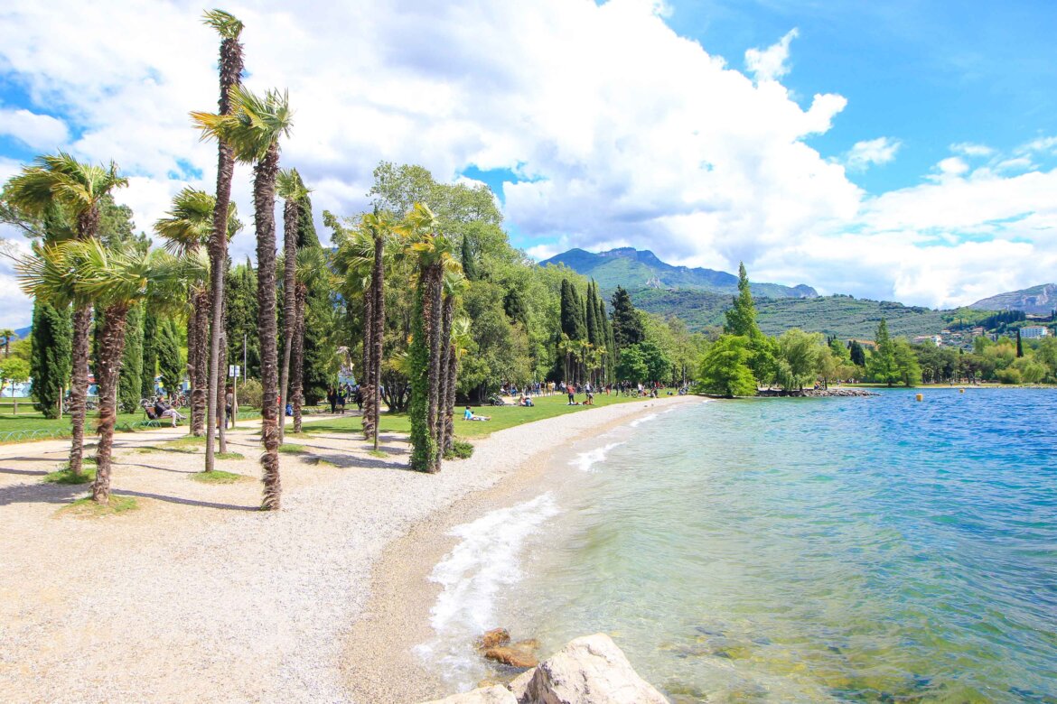 Sabbioni Beach, Riva del Garda, Lake Garda, Italy