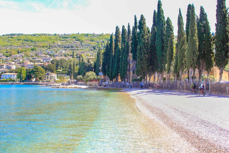 Strand Baia Stanca, Torri del Benaco, Lake Garda, Italy